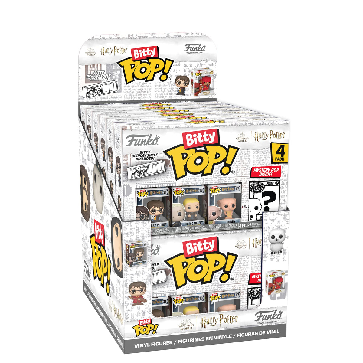 Collectible Funko Bitty POP! 4 Pack features iconic Harry Potter characters. Premium imported figures for fans and collectors.