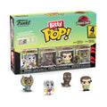 Authentic Funko Bitty POP! 4 Pack featuring Jurassic Park characters. Includes unique display case for collectors.
