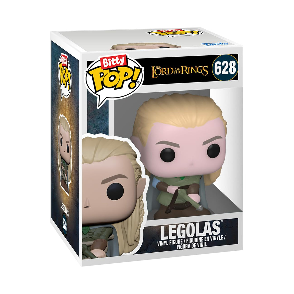 Official Funko Bitty POP! 4 pack featuring Legolas from The Lord of the Rings in original packaging.