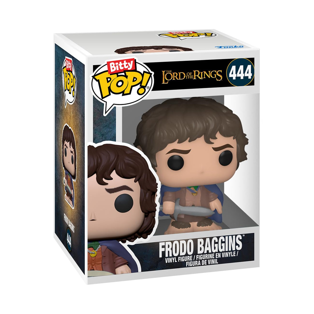 Collectible Funko Bitty POP! Frodo Baggins figure from Lord of the Rings, perfect for fans. Verified by CuratCart.