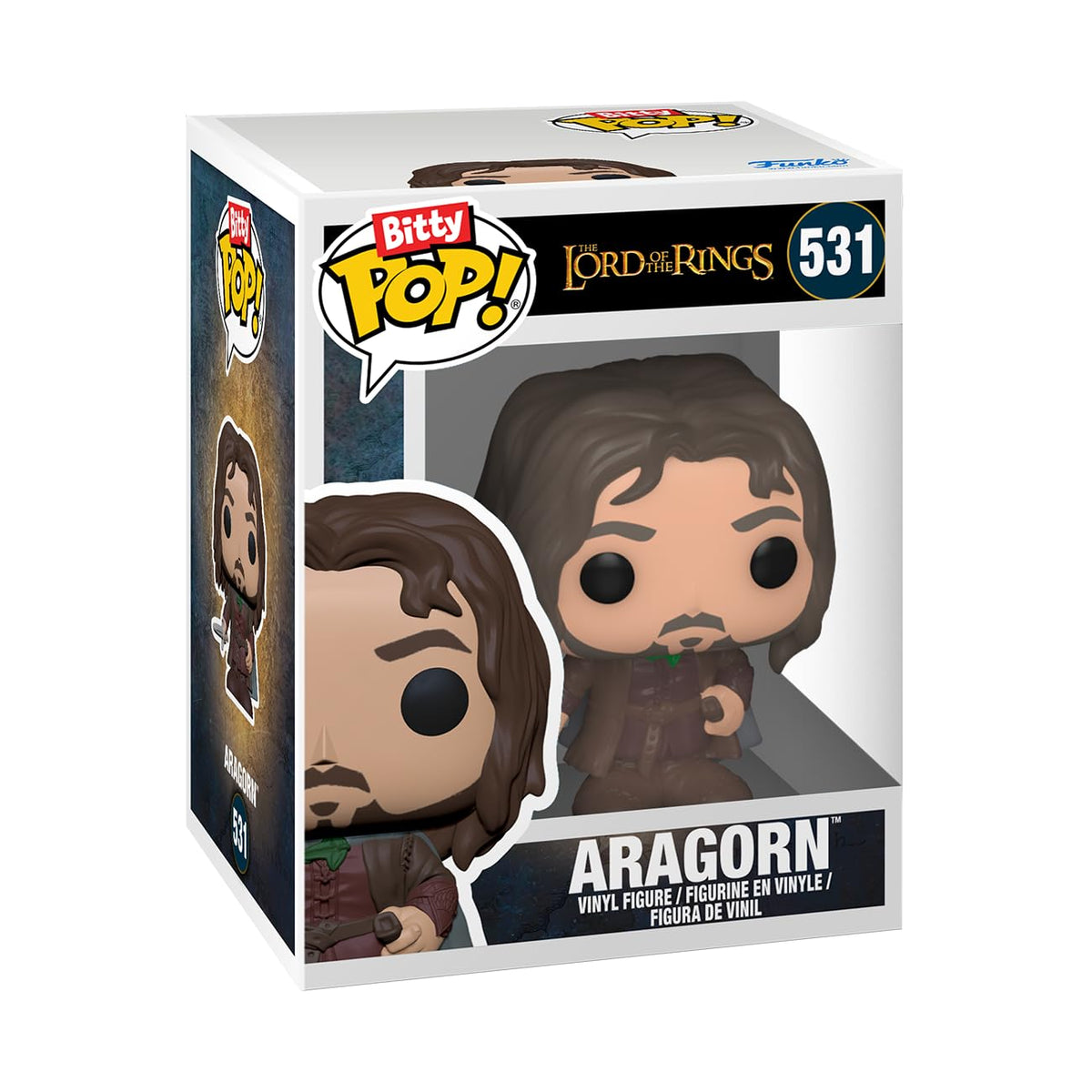 Official Funko Bitty POP! 4 Pack featuring Lord of the Rings characters, perfect for collectors and fans alike.
