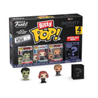 Authentic Funko Bitty POP! 4 Pack featuring Hulk, Black Widow, Hawkeye, and a mystery figure. Display shelf included.