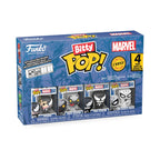 Authentic Funko Bitty POP! 4 Pack featuring Marvel characters: Venom, Anti-Venom, She-Venom, and Spider-Man. Perfect for collectors!