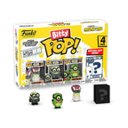 Shop the authentic Funko Bitty POP! 4 Pack featuring Minions, including a mystery figure. Display shelf included.