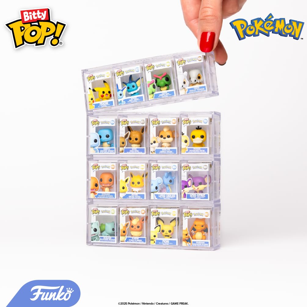 Premium imported Funko Bitty POP! 4-pack featuring beloved Pokemon characters like Bulbasaur, Pikachu, and more. Ideal for collectors!