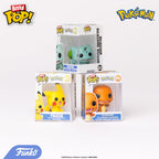 Authentic Funko Bitty POP! 4 Pack features Pikachu, Charmander & Bulbasaur. Fun collectibles for Pokemon fans!