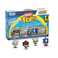 Authentic Funko Bitty POP! 4 Pack featuring Sonic, Shadow, Silver, and Metal Sonic in vibrant packaging.