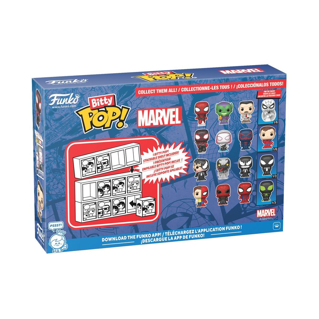 Premium imported Funko Bitty POP! 4 Pack featuring iconic Marvel characters including Spider-Man. A must-have for collectors!