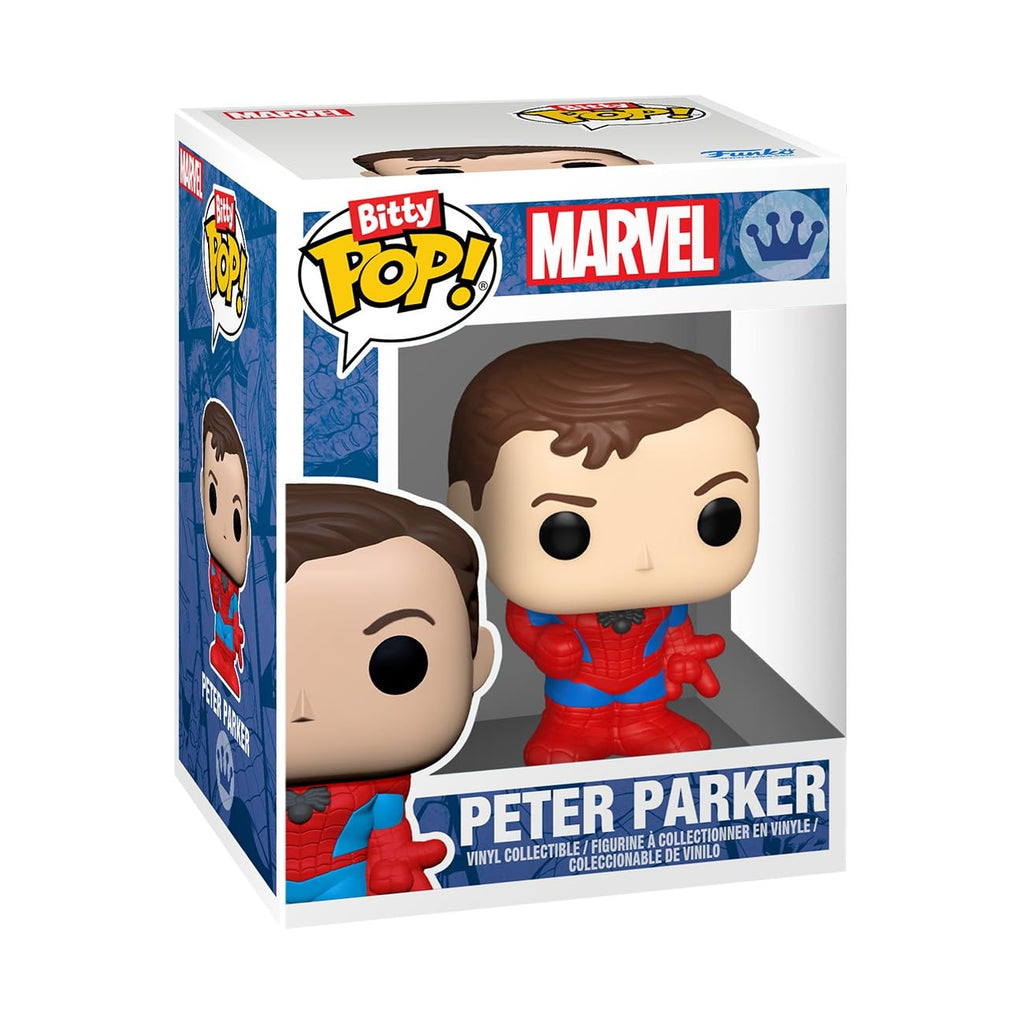 Collectible Funko Bitty POP! 4 Pack featuring Spider-Man characters. Verified by CuratCart for authenticity.