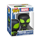 100% genuine Funko Bitty POP! collectible featuring Spider-Man in a stealth suit design, ideal for fans and collectors.