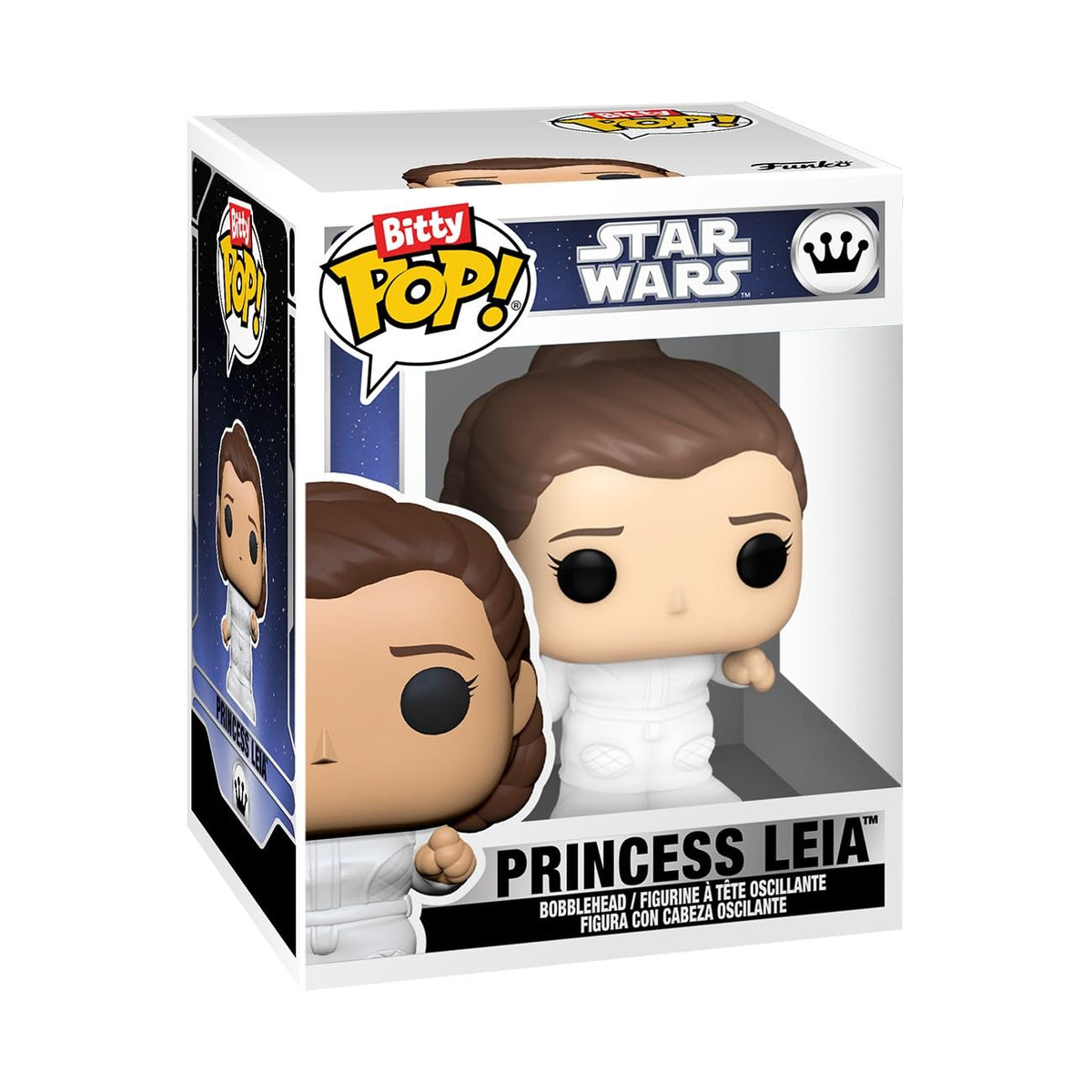 Collectible Funko Bitty POP! Princess Leia figure from Star Wars, securely packed and verified by CuratCart.