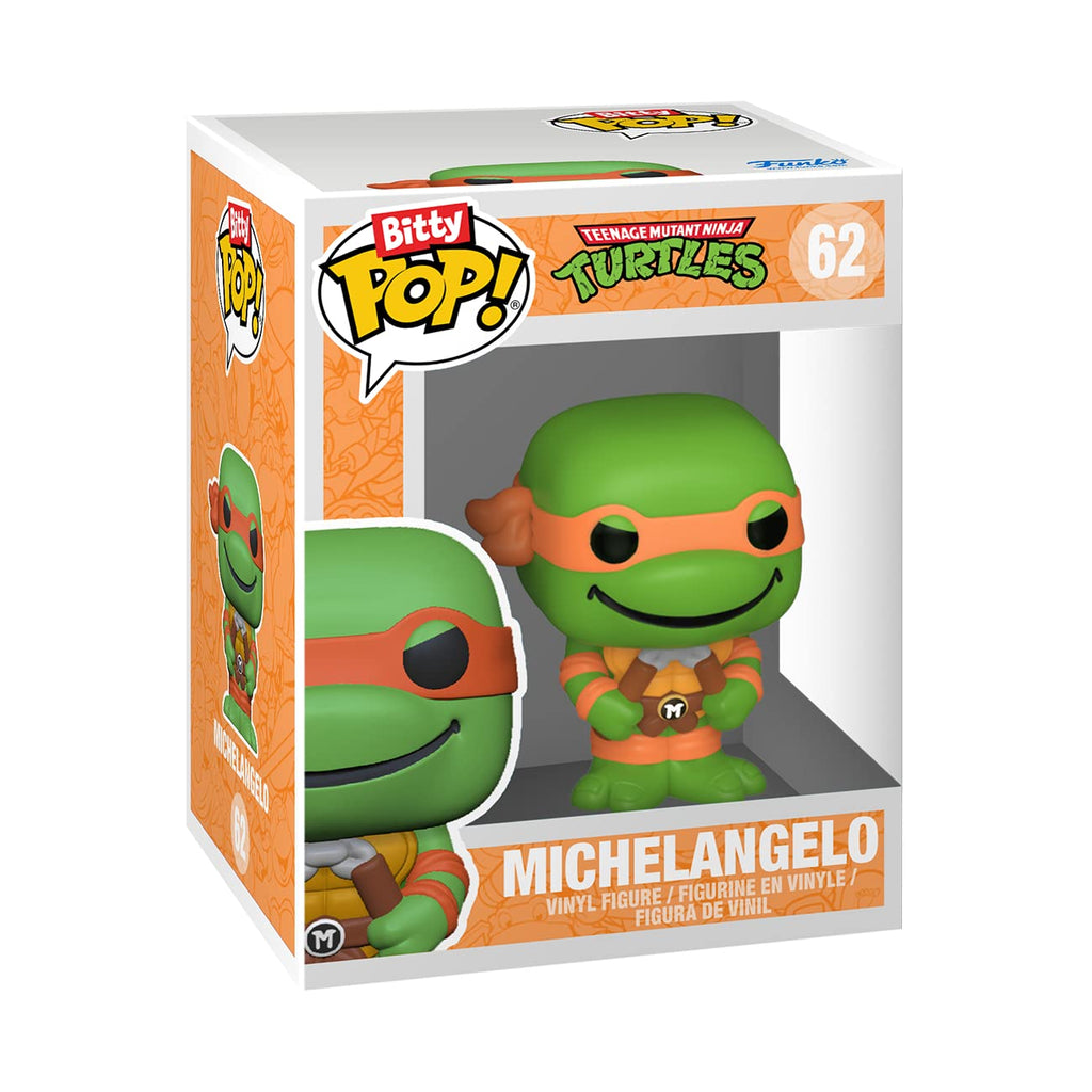 Collectible Funko Bitty POP! 4 Pack featuring iconic Teenage Mutant Ninja Turtles characters. Verified by CuratCart for authenticity.