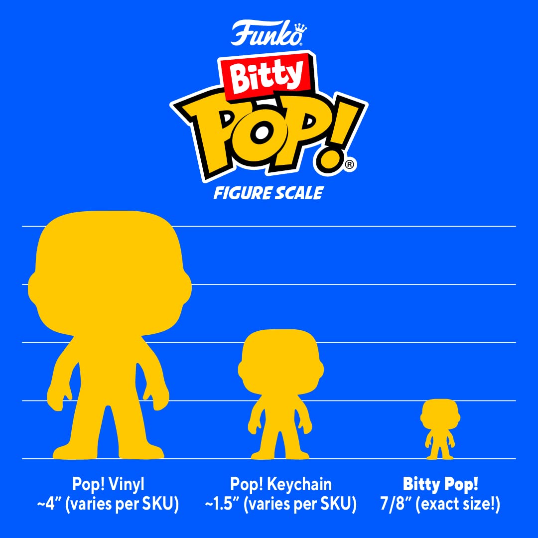 Official Funko Bitty POP! 4 pack featuring Teenage Mutant Ninja Turtles. Collectible vinyl figures in original packaging.