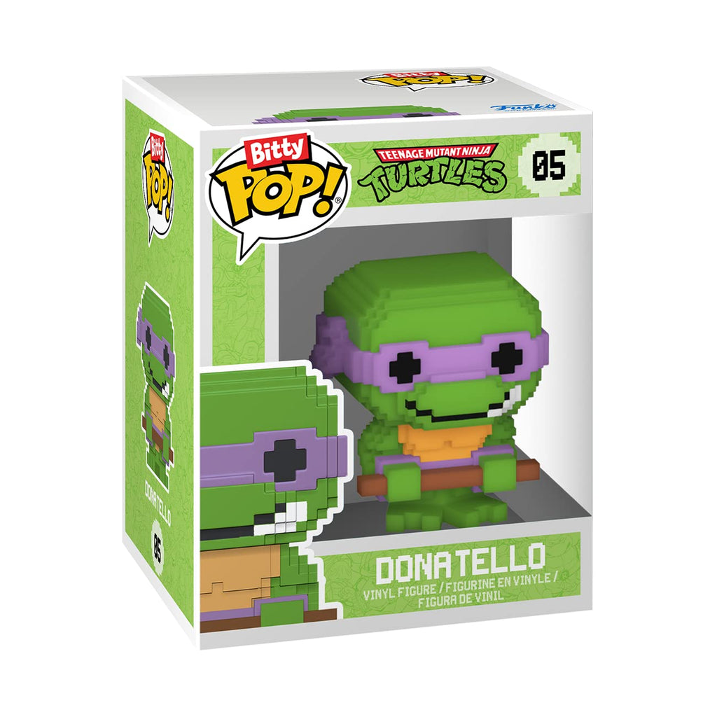 Funko Bitty POP! 4-Pack featuring TMNT figures. Includes Donatello, collectible design, perfect for TMNT fans! Verified by CuratCart.