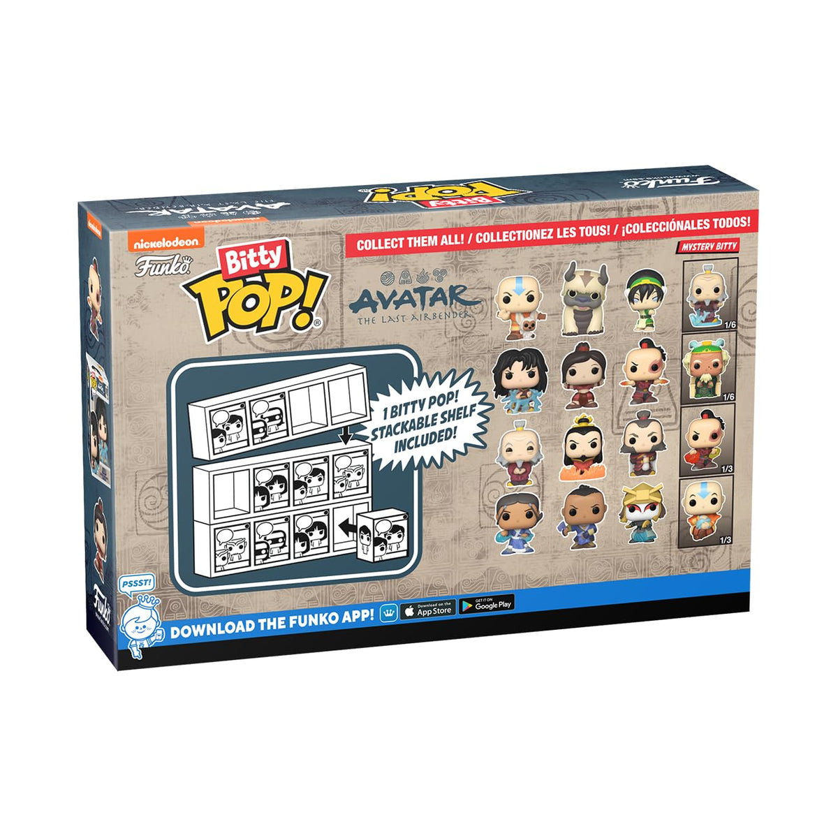 Premium imported Funko Bitty Pop! Avatar figures set featuring collectible characters. Perfect for fans and collectors alike.