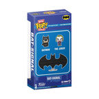 Premium imported Funko Bitty POP! display featuring Batman, The Joker, and a Bat-Signal. Perfect for collectors!