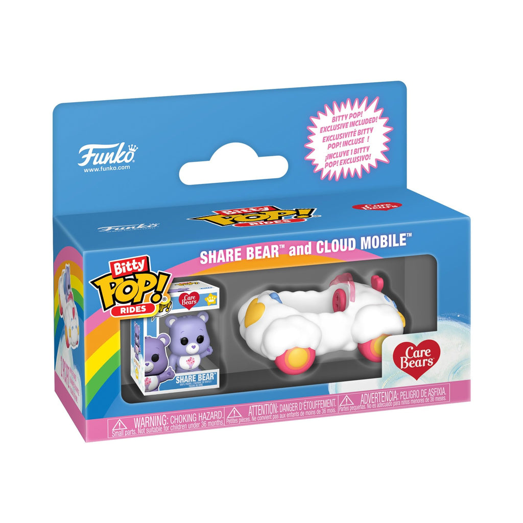 100% Authentic Funko Bitty POP! Ride featuring Share Bear and Cloud Mobile from Care Bears. Collectible for fans!
