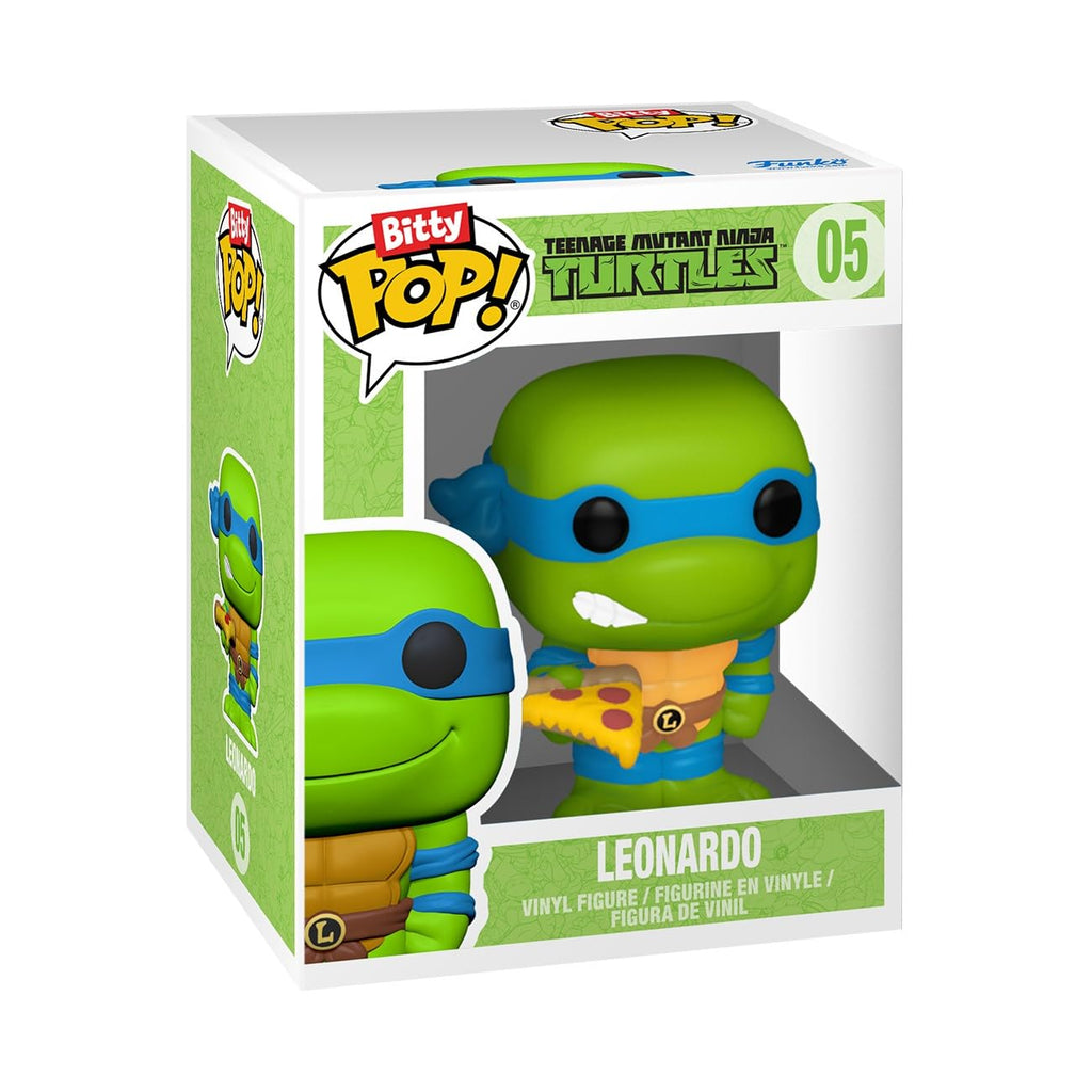Collect the exclusive Funko Bitty POP! Ride of TMNT's Leonardo, featuring vibrant colors and original packaging.