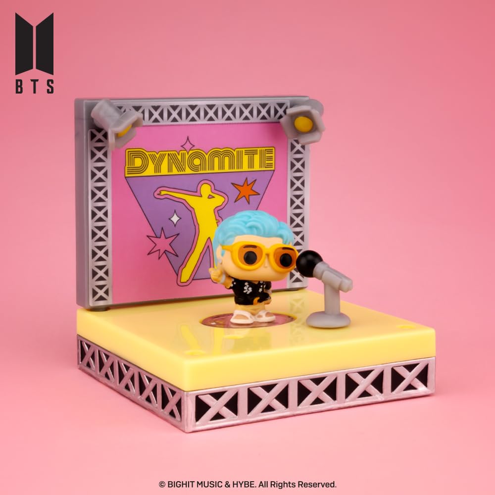 Order the Funko Bitty POP! Stages: BTS - Dynamite. Available online, featuring a vibrant figure on stage.