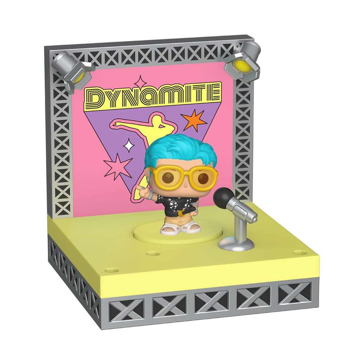 Premium imported Funko Bitty POP! from BTS's Dynamite era, featuring a colorful stage and iconic character design.