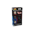 Authentic Funko Bitty POP! Star Wars Starter Set featuring mini figures of Luke Skywalker and Darth Vader in arcade packaging.