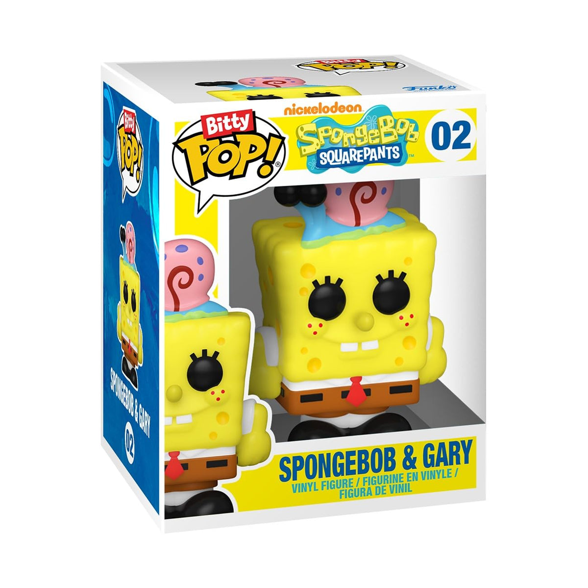 Explore the Funko Bitty POP! Town SpongeBob and Gary vinyl figures. Available online for ordering!