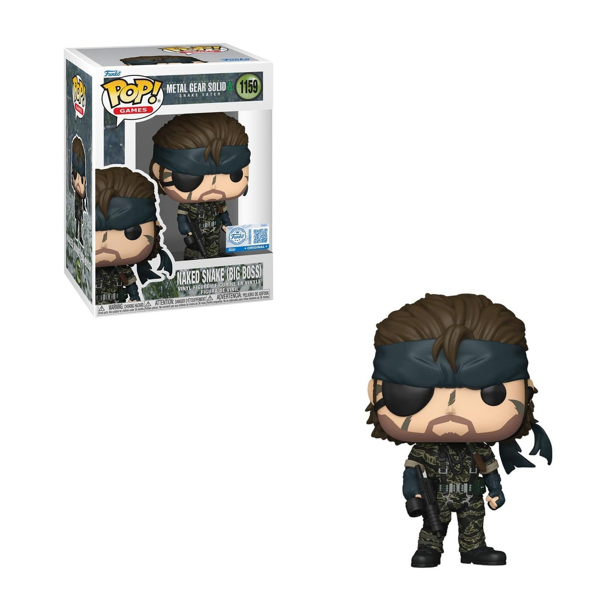 100% genuine Funko Pop figure of Naked Snake from Metal Gear Solid. Perfect for collectors or fans of the game!