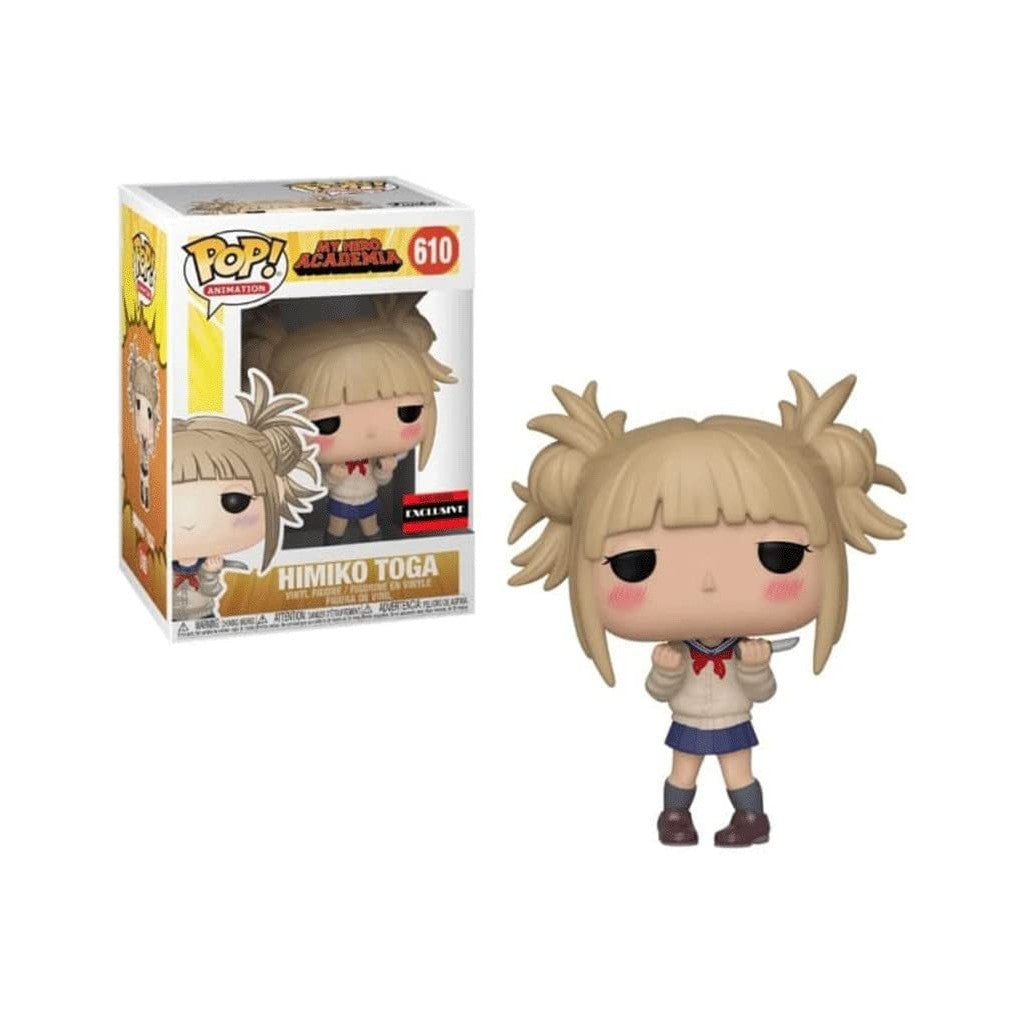 Authentic Funko Pop figure of Himiko Toga from My Hero Academia, featuring her distinctive hairstyle and outfit. Box included.