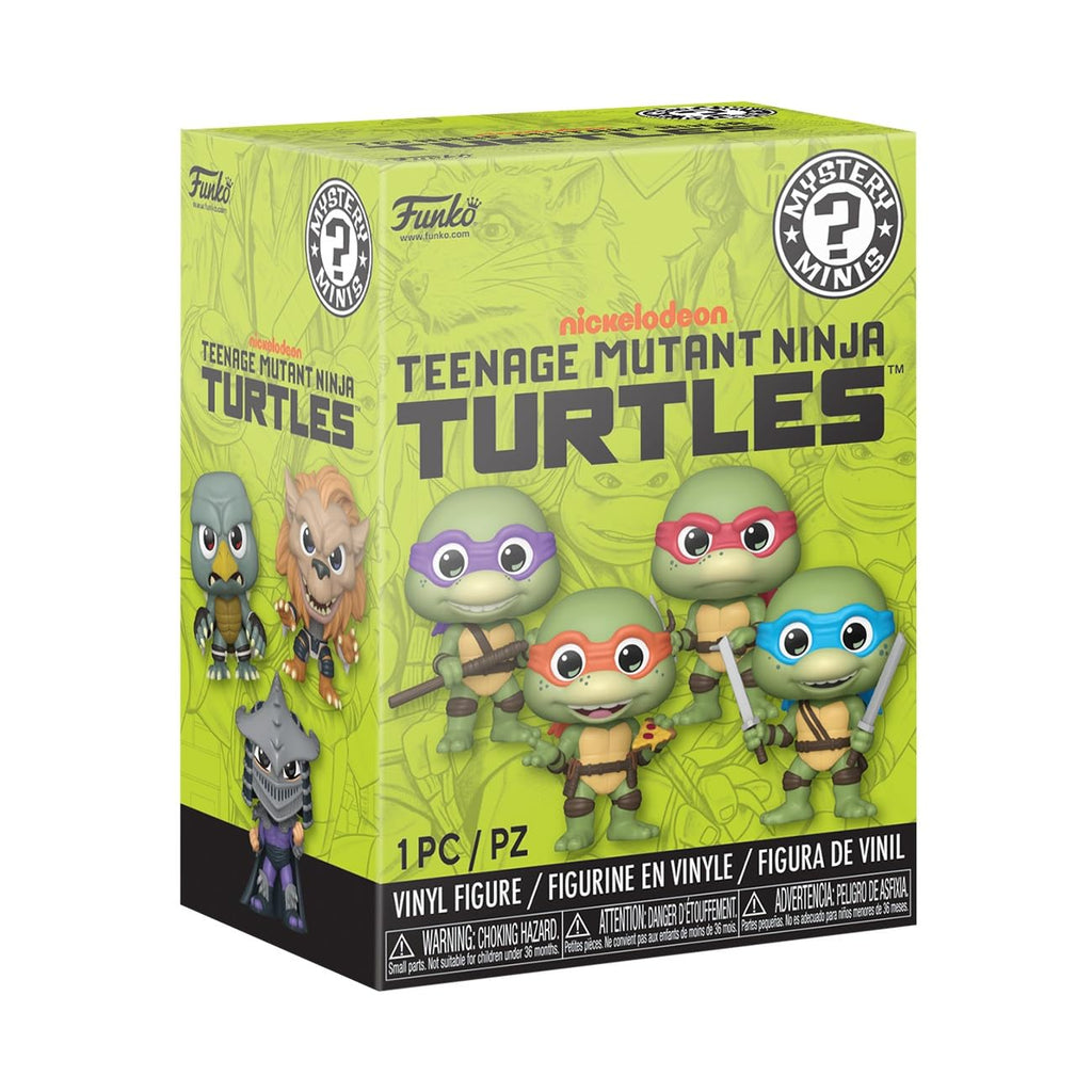 Explore the Funko Mystery Mini collection featuring authentic Teenage Mutant Ninja Turtles characters in vibrant vinyl.