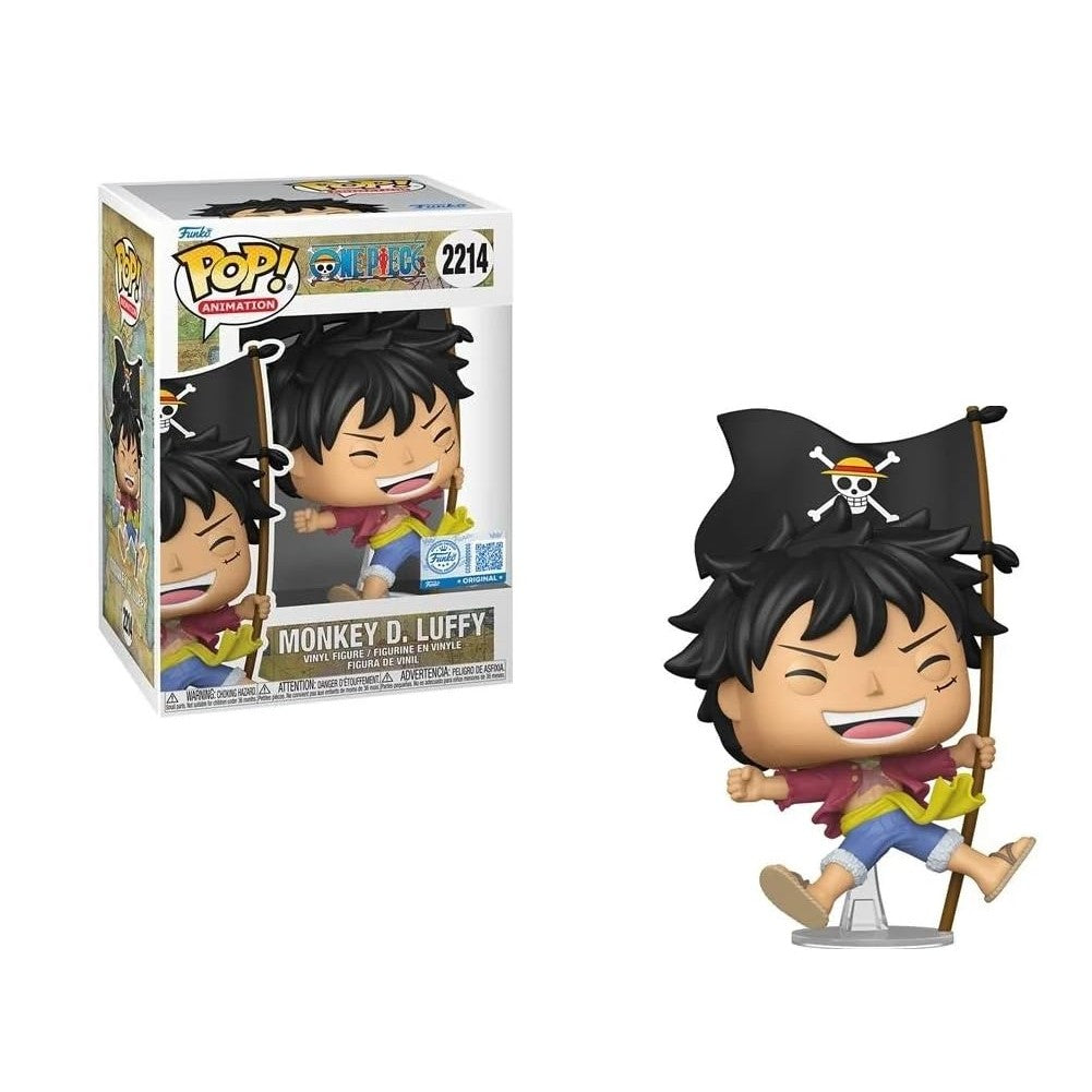 Premium imported Funko Pop of Monkey D Luffy from One Piece, showcasing vibrant metallic finish and playful pose.