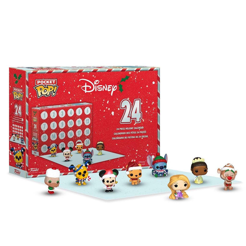 Celebrate the holidays with the Funko Pocket POP! Countdown Calendar featuring iconic Disney characters. Available for order online!