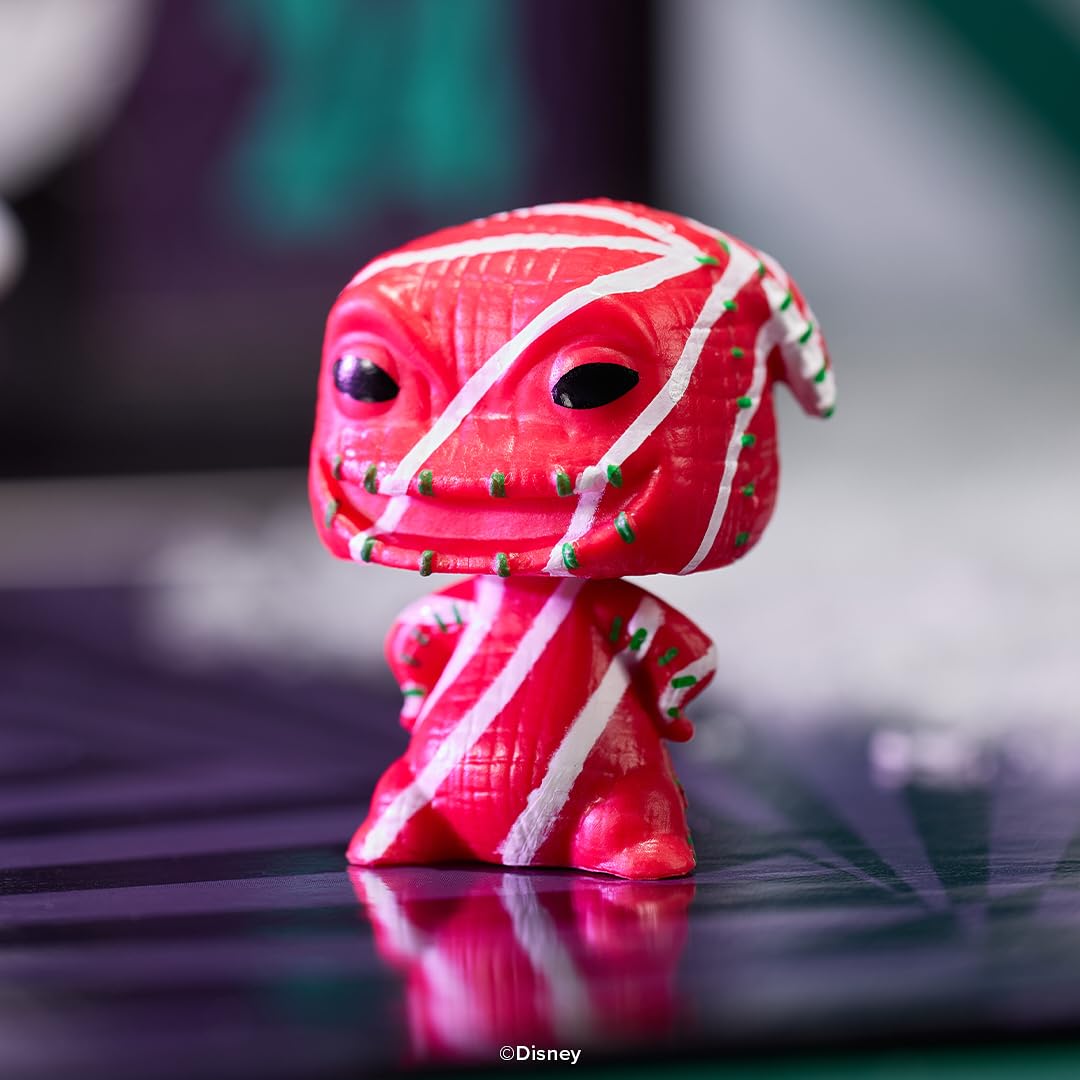 Authentic Funko Pocket Pop! Countdown Calendar features a candy cane character in vibrant red and green, perfect for collectors.