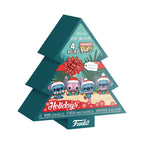 Celebrate the season with this Funko Pocket Pop! Stitch Holiday set featuring four adorable figures in a festive tree package.