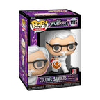 100% Genuine Funko Pop! Fusion of Colonel Sanders, featuring a quirky design with black glasses and a nugget launcher.