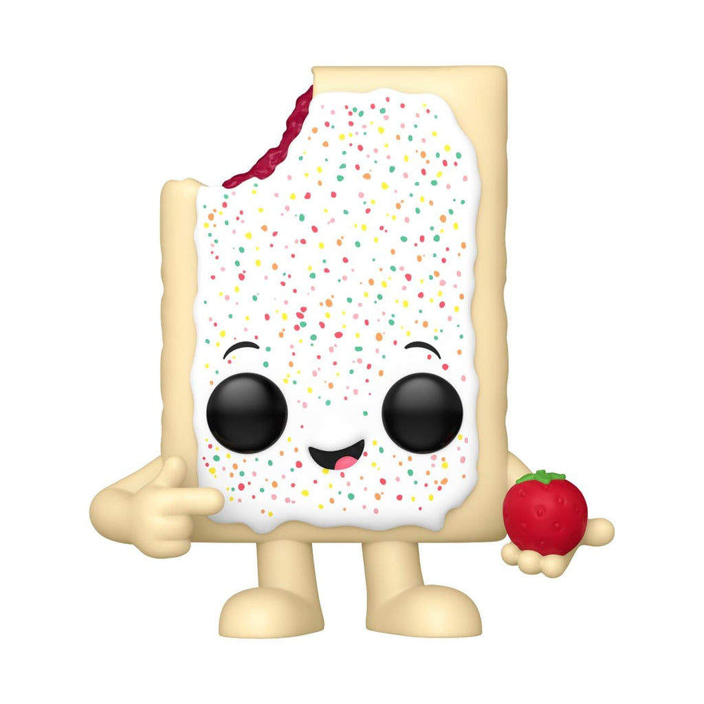 Cute Funko POP! figure of a Kellogg's Pop-Tart, smiling and holding a strawberry. Order online and enjoy collectibles!