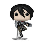 Premium imported Funko POP! figure from Attack on Titan, showcasing a fierce character with detailed outfit and accessories.