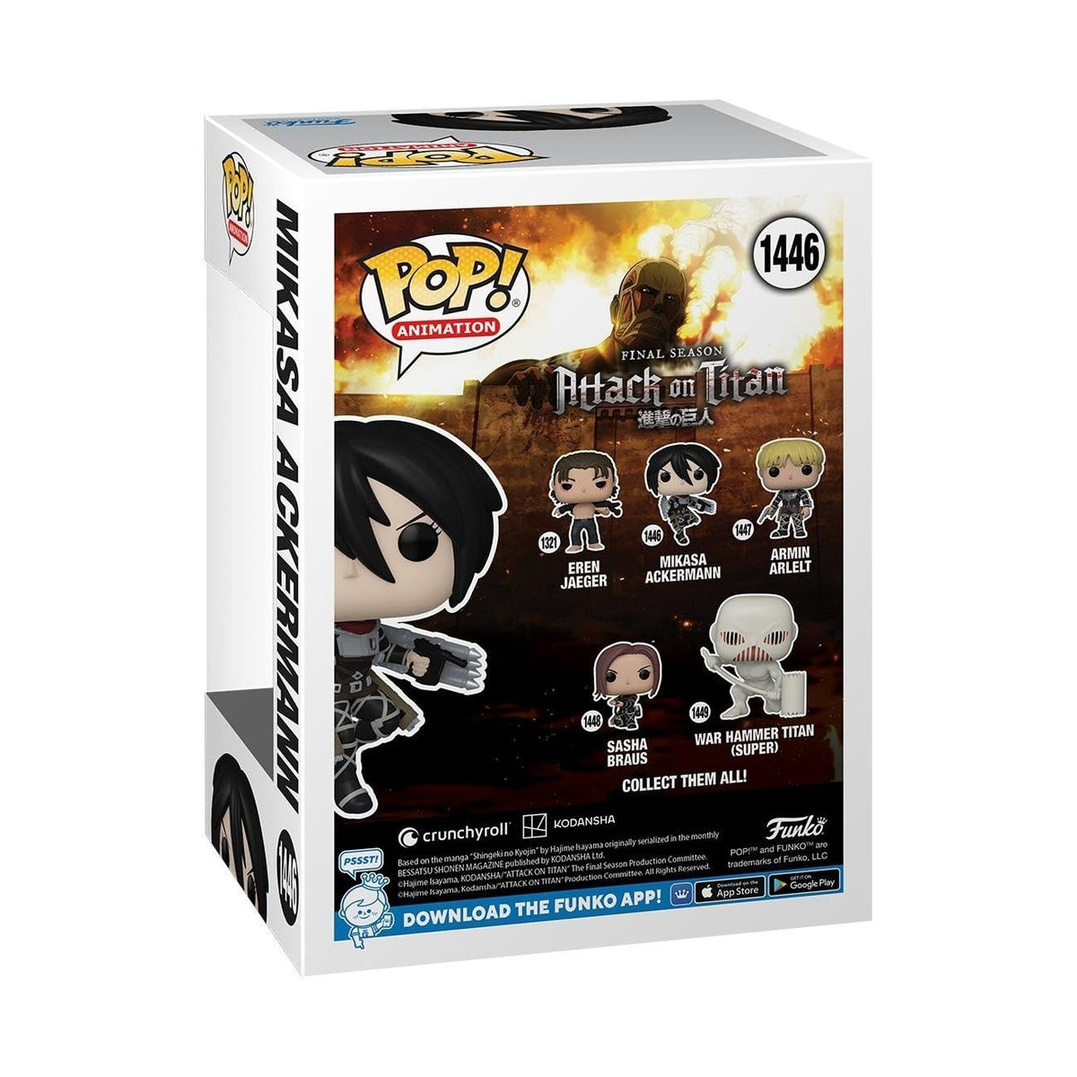 Available in India! Order online now for the Mikasa Ackerman Funko POP! from Attack on Titan anime series. Collect them all!