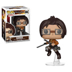 Authentic Funko Pop! figure of Hange from Attack on Titan. Features detailed design, perfect for collectors.