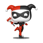 Harley Quinn Funko POP! figure standing with a jester hat, holding a mallet. Available in India, order online today!