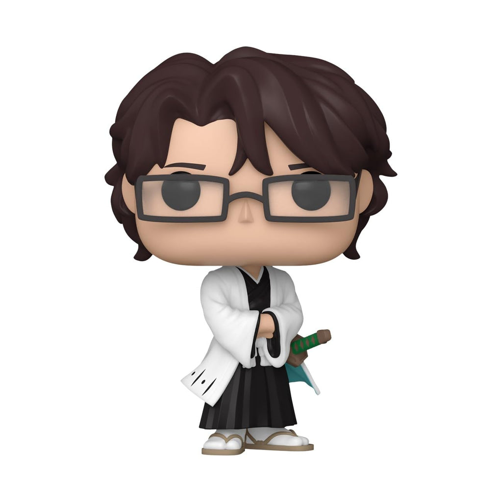 Aizen Sou from Bleach Funko POP! stands confidently in robe with sword. Available in India, order online today!