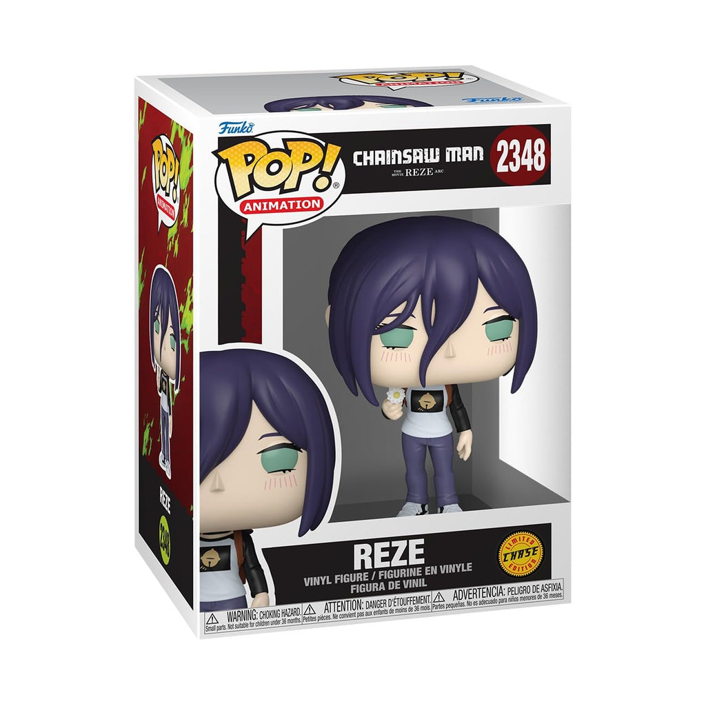 Imported Funko POP! Animation Reze from Chainsaw Man. Features vibrant details and collectible design. Perfect gift for fans.