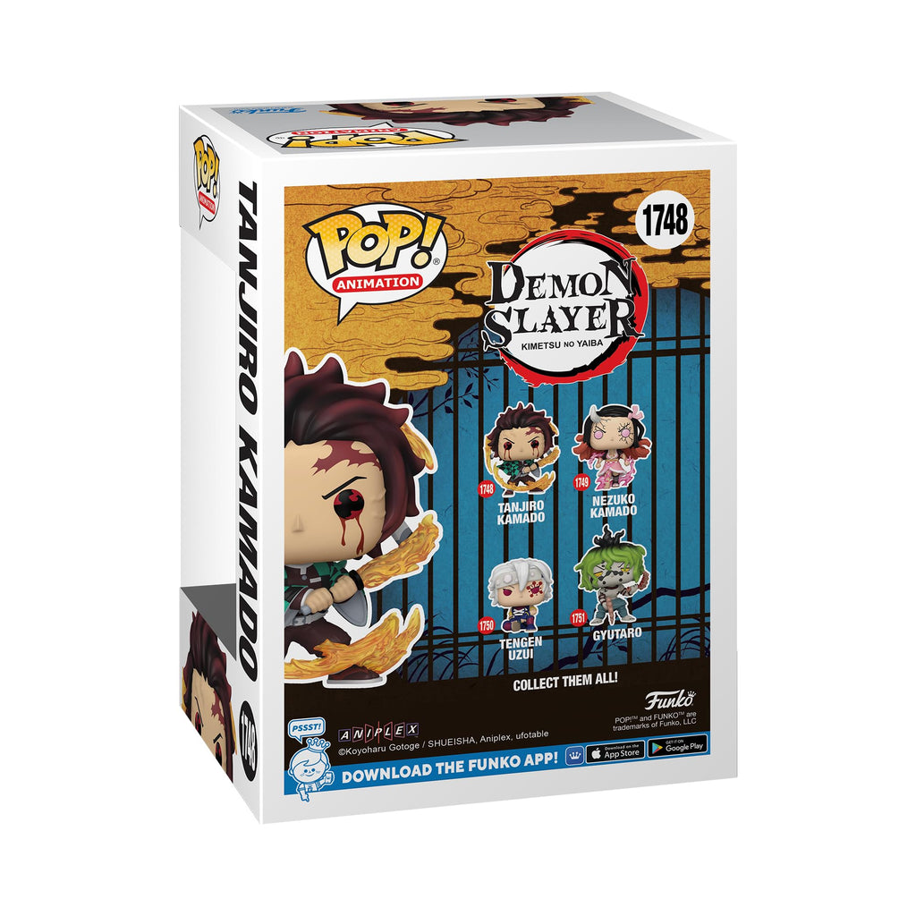 Premium imported Funko POP! animation figure of Tanjiro Kamado from Demon Slayer, part of a collectable series.