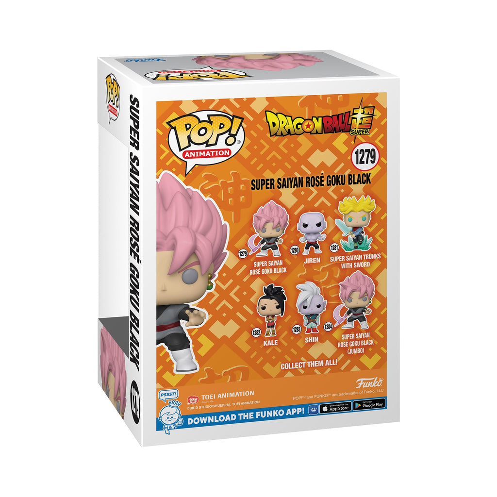 Premium imported Funko POP! from Dragon Ball Super features Super Saiyan Rose Goku Black, perfect for collectors.