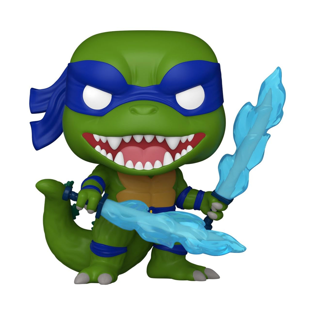 Order the Funko POP! Animation Godzilla x TMNT figure, featuring a green turtle with swords. Available online now!