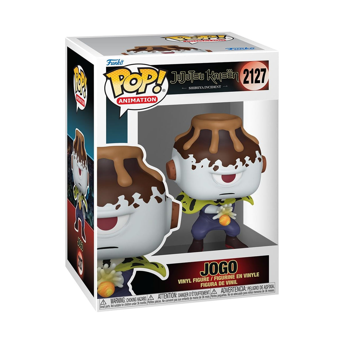 100% Authentic Funko POP! figure of Jogo from Jujutsu Kaisen, featuring detailed vinyl design and box packaging.