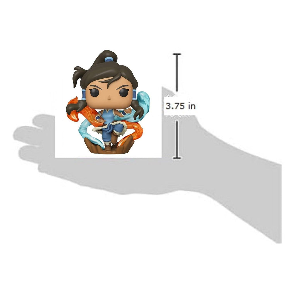 This Funko Pop! features Korra with vibrant elemental effects, measuring 3.75 inches and verified by CuratCart for authenticity.