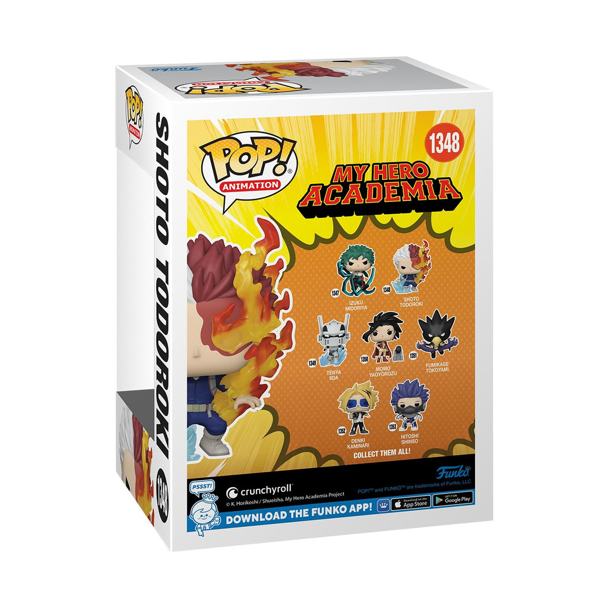 Premium imported Funko POP! Shoto Todoroki figure from My Hero Academia, showcasing vibrant colors and unique design. Collect them all!