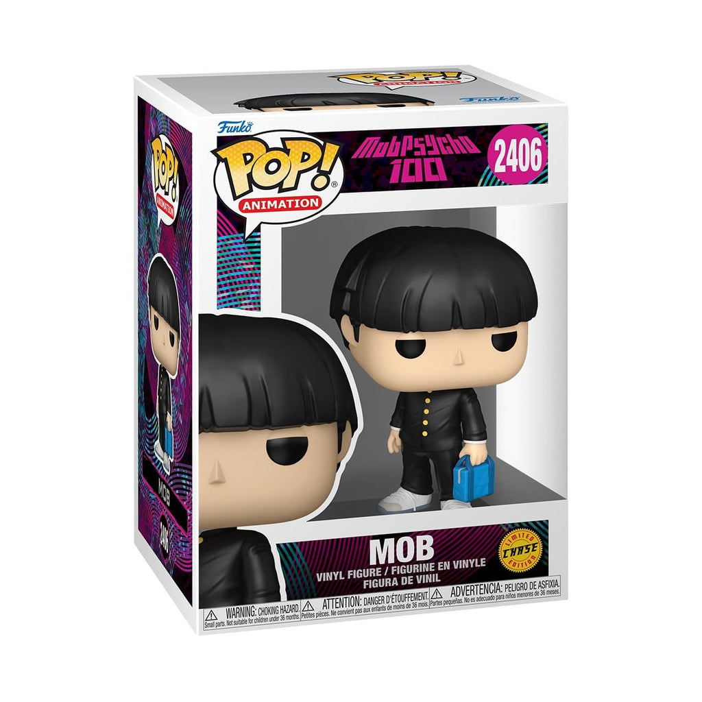 Premium imported Funko POP! figure of Shige from Mob Psycho 100, features unique design in a collectible box.