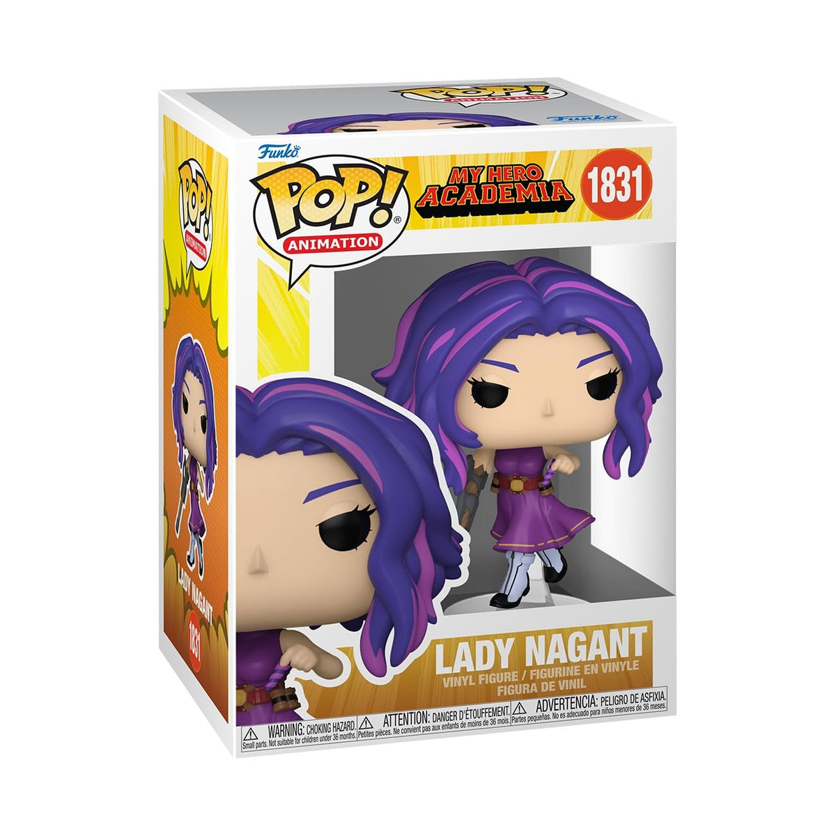 Discover the authentic Lady Nagant Funko POP! Animation figure from My Hero Academia, featuring vibrant colors and unique design.