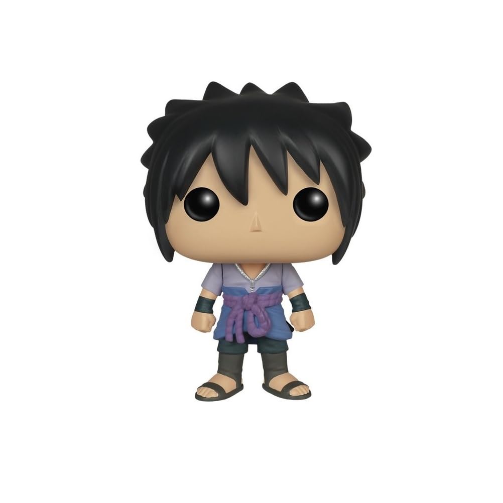 100% Genuine Funko POP! figure of Sasuke Uchiha from Naruto, showcasing his distinctive features and outfit.